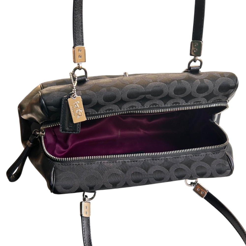 Coach Madison No. 25638 Op Art Signature Satchel Bag - Picture 9 of 15